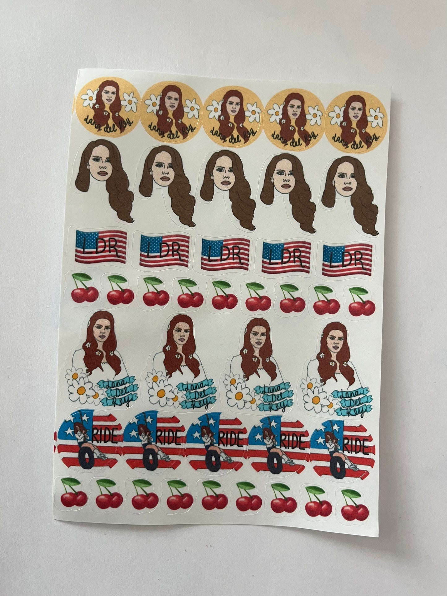 Lana Del Rey Mini Sticker Sheet