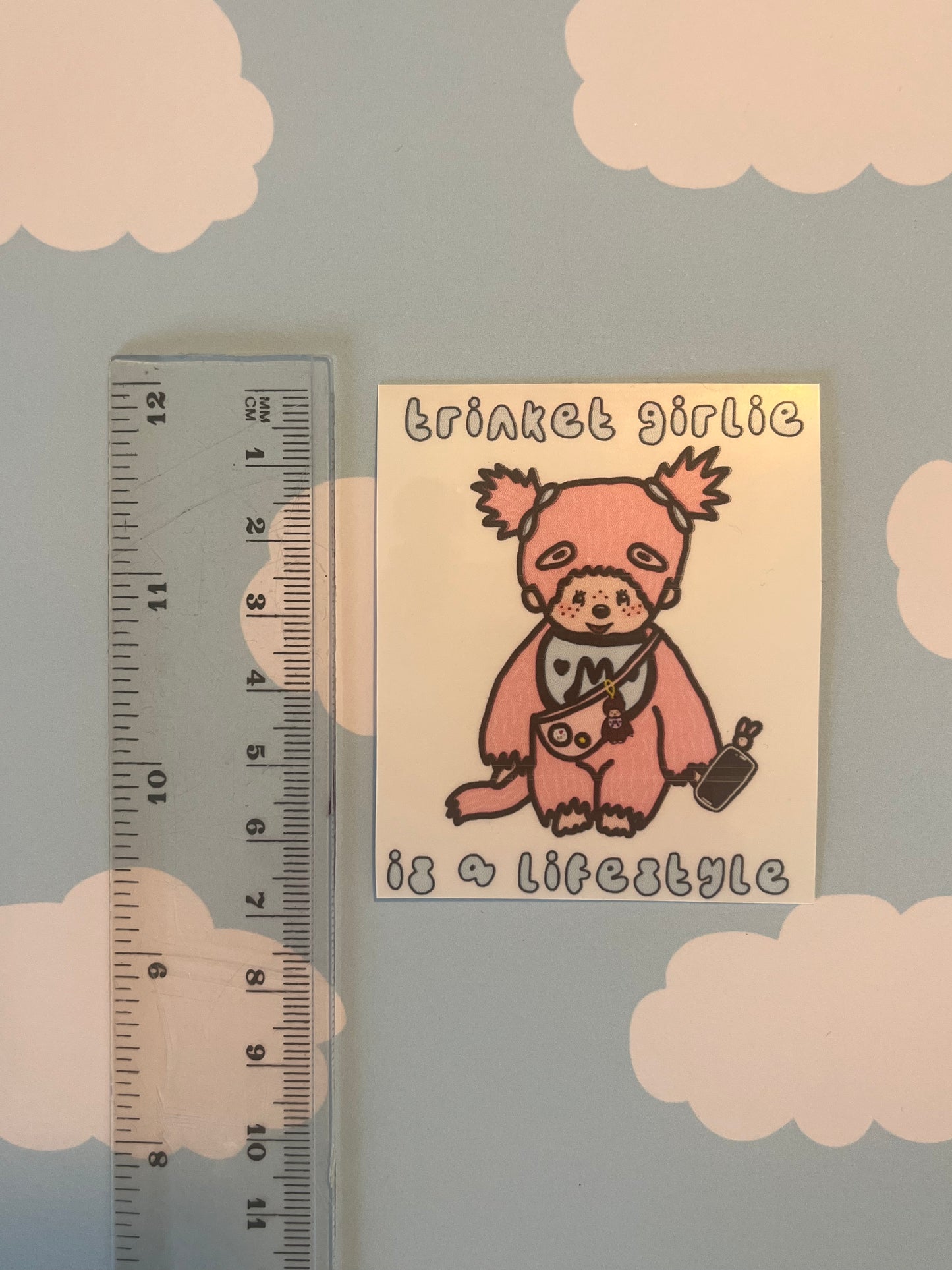 Trinket Girlie is a Lifestyle - Vinyl Waterproof Sticker