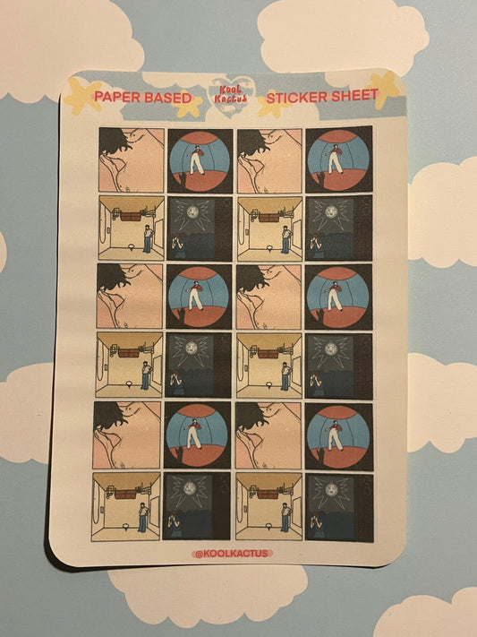 Harry Styles Albums - Matte Paper Sticker Sheet A5
