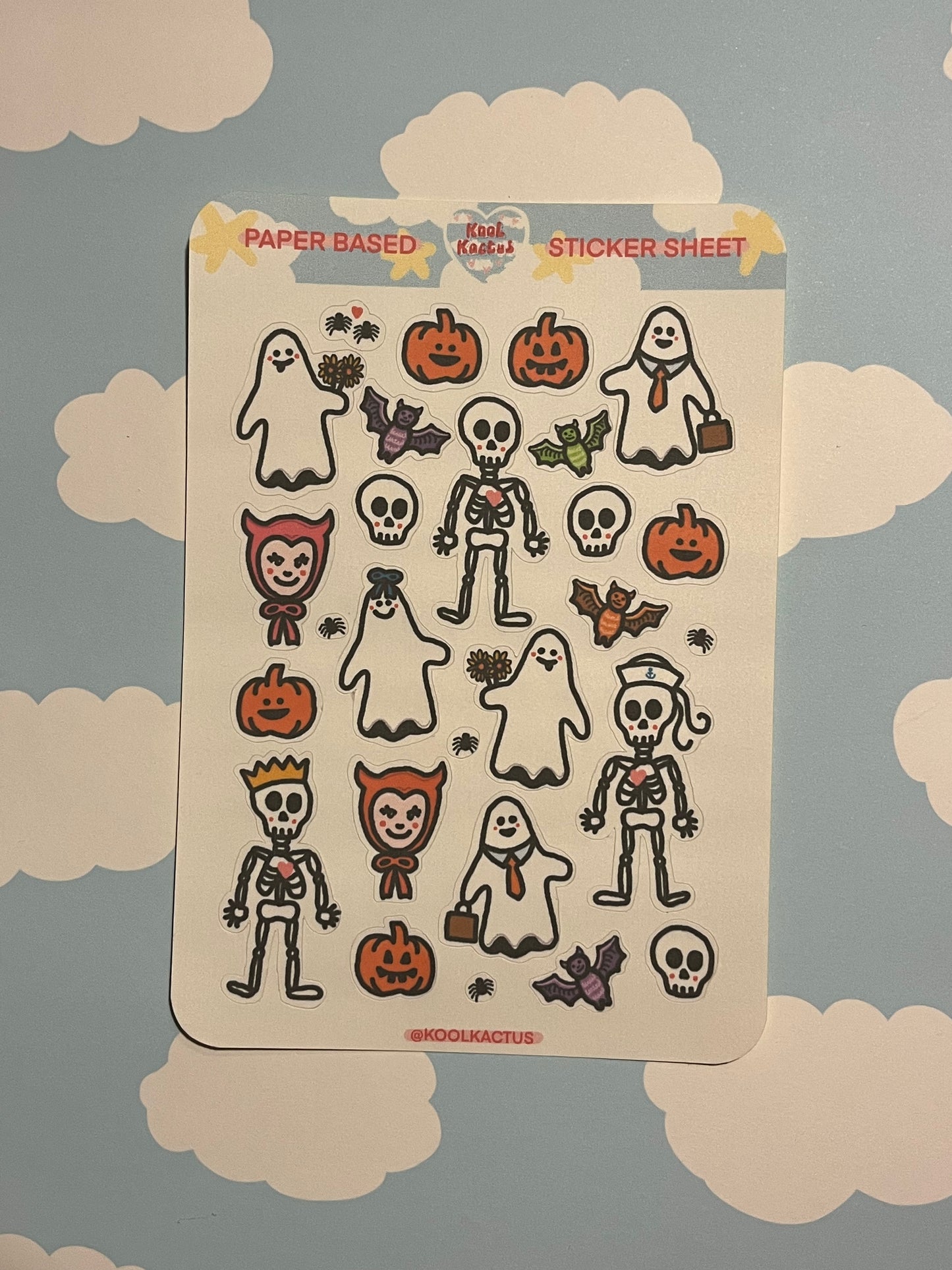 Spooky Season - Matte Paper Sticker Sheet A5