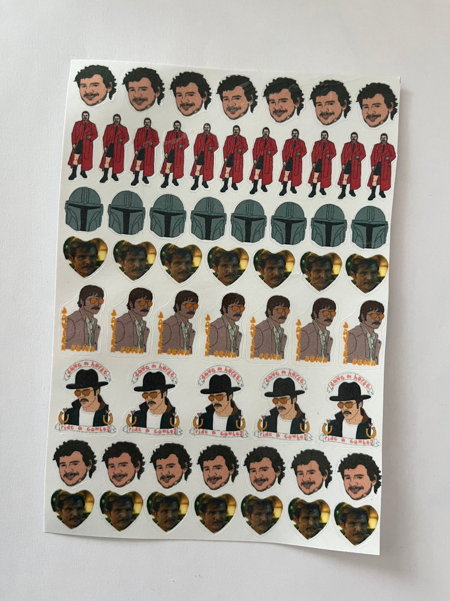 Pedro Pascal Mini Sticker Sheet