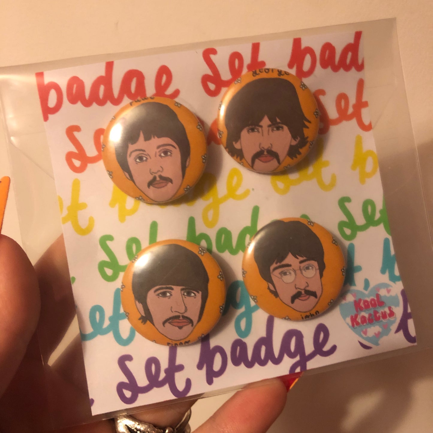 The Beatles Badge Set