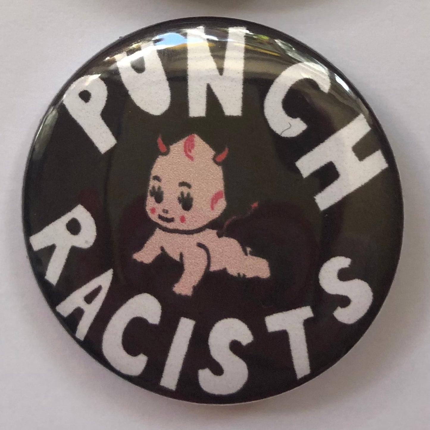 Charity Punch Racists 31mm Badge