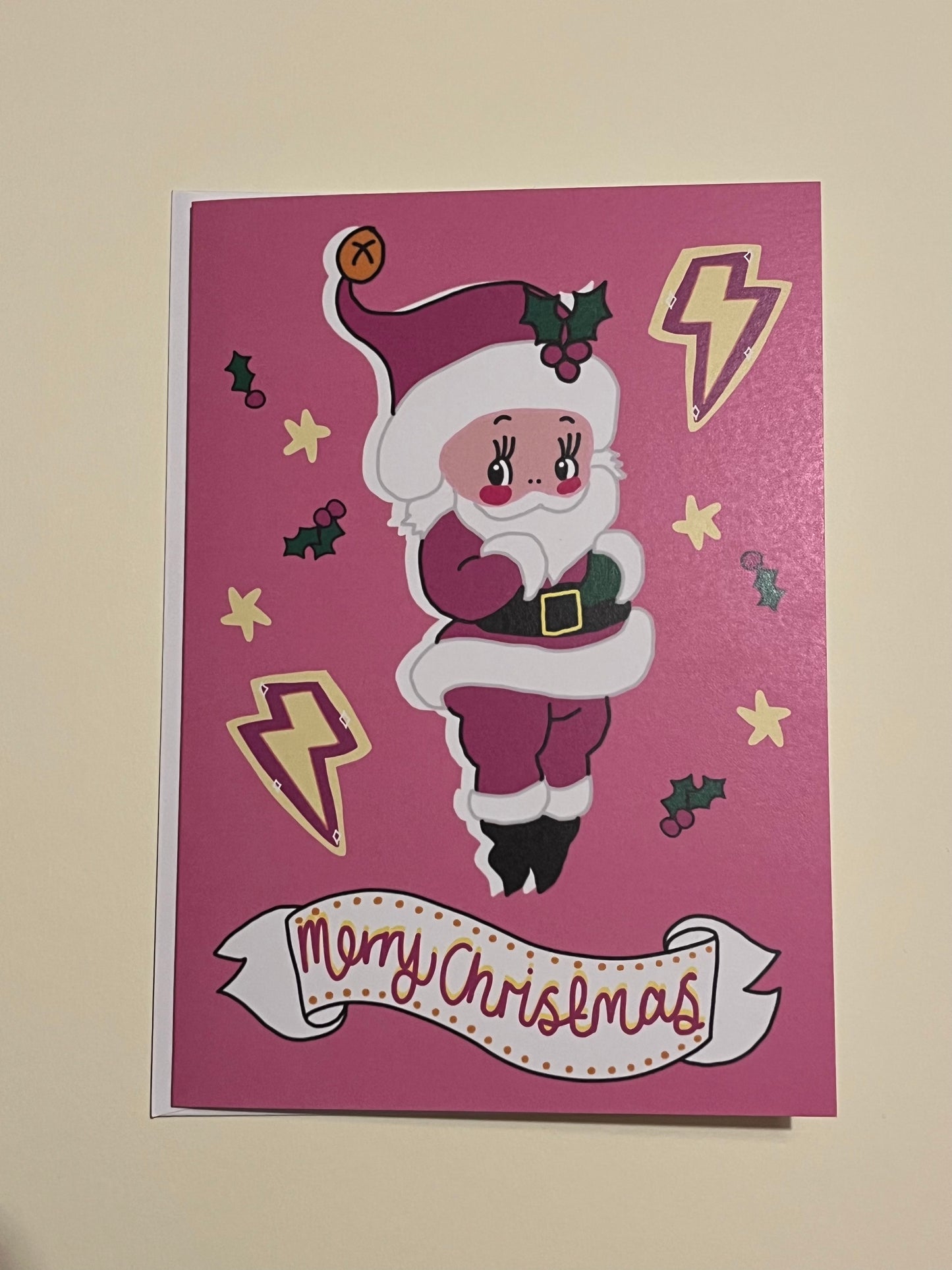 Kitsch Santa Christmas Card