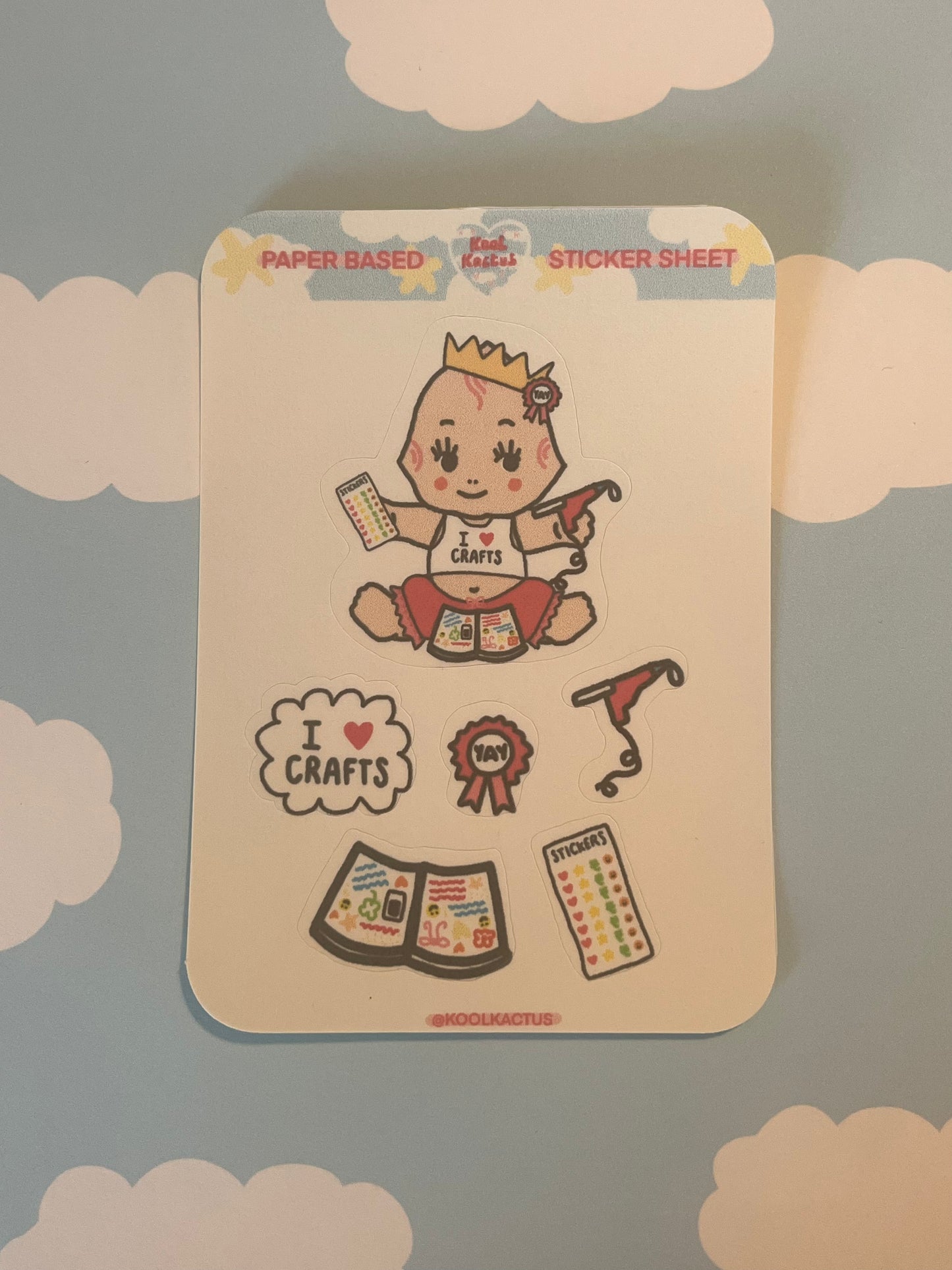 Crafts - Matte Paper Sticker Sheet A6