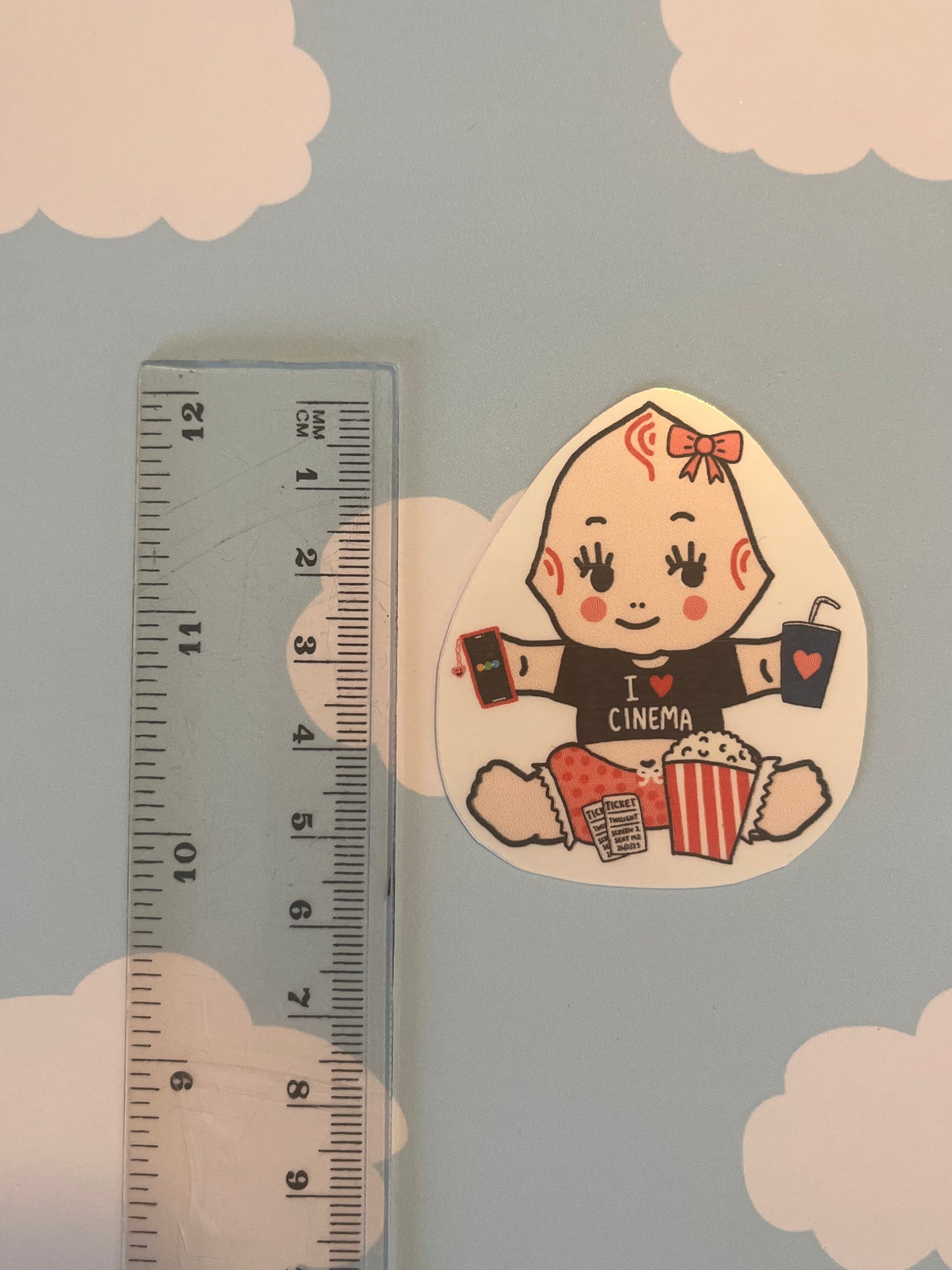 Cinema Kewpie - Vinyl Waterproof Sticker