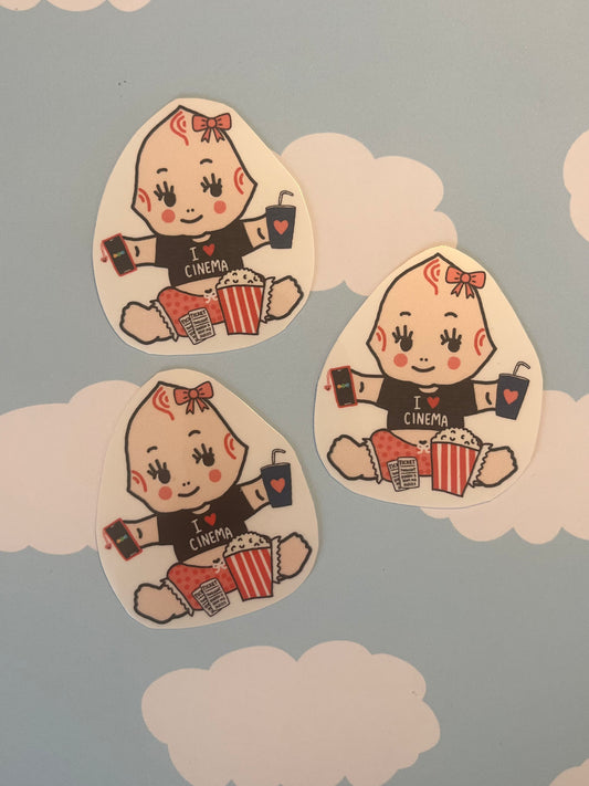 Cinema Kewpie - Vinyl Waterproof Sticker