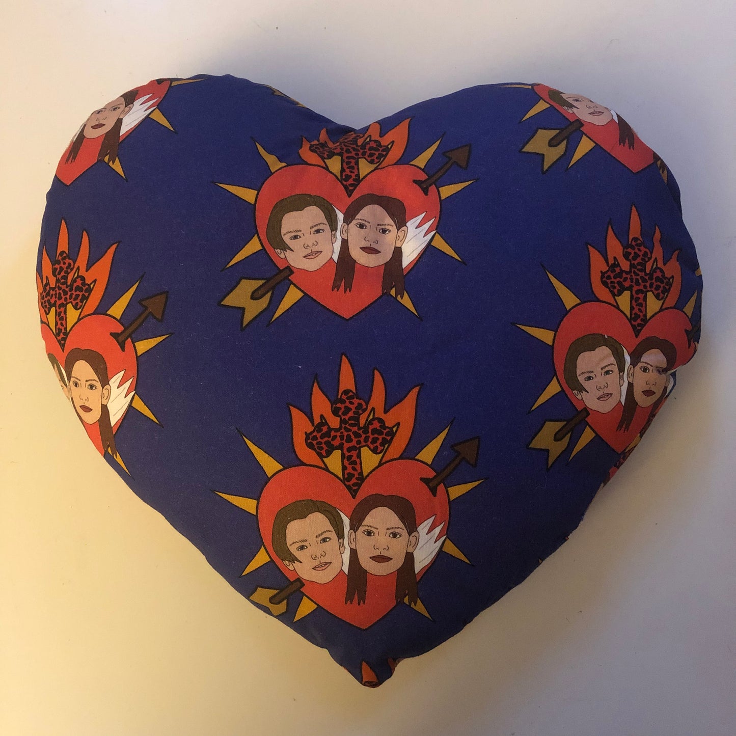 Romeo & Juliet Heart Pillow