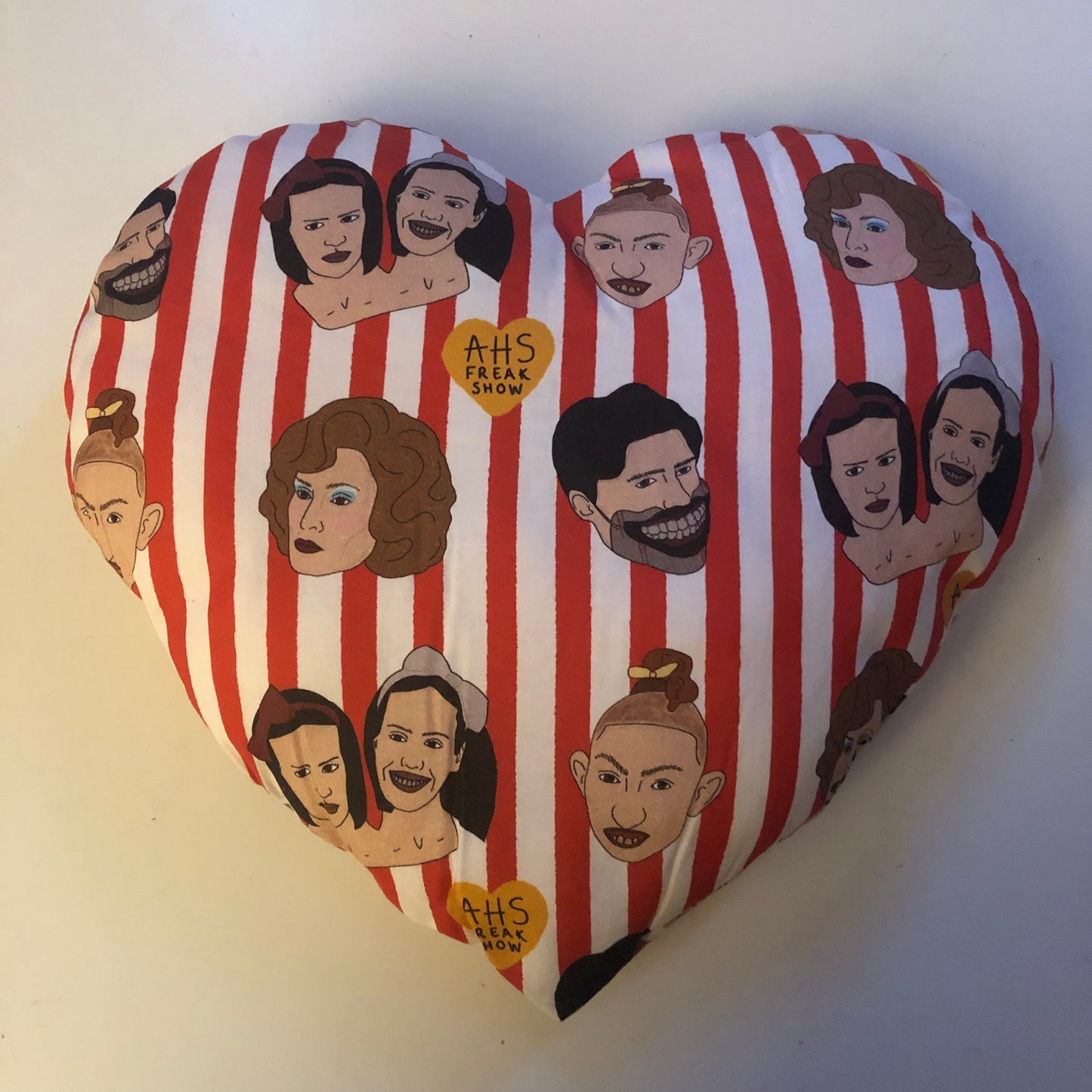 AHS Freak Show Heart Pillow