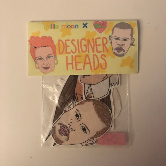 Fashion Designers Head Patches