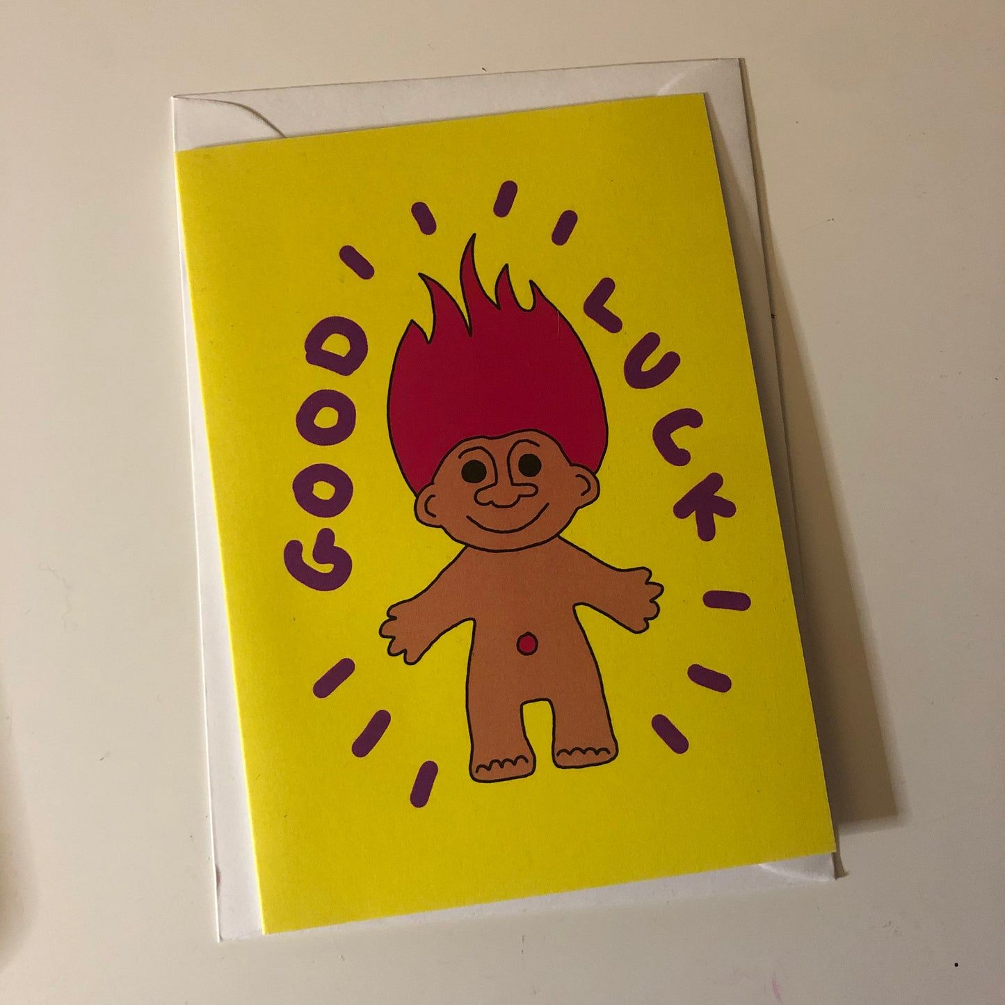 Good Luck Trolls Card