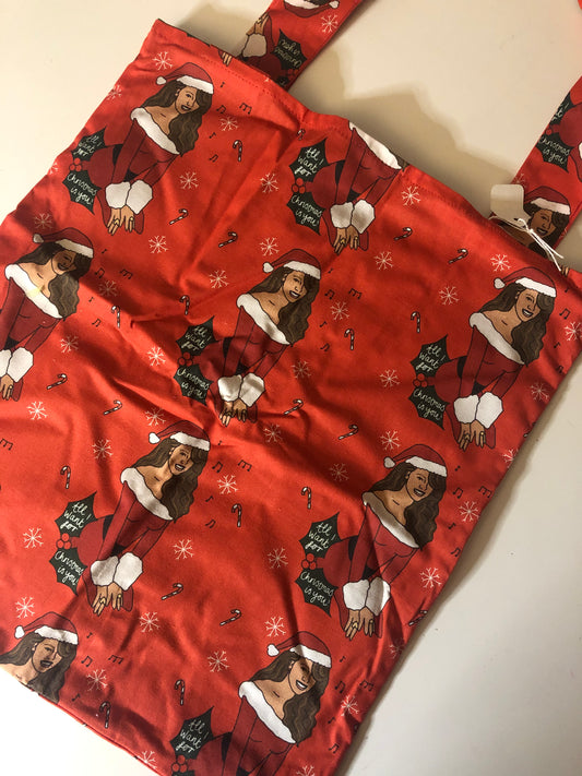 Mariah Christmas Tote Bag