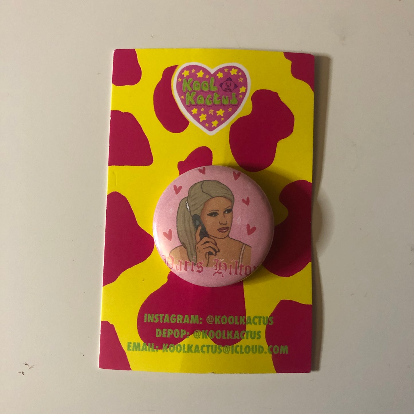 Paris Hilton Badge