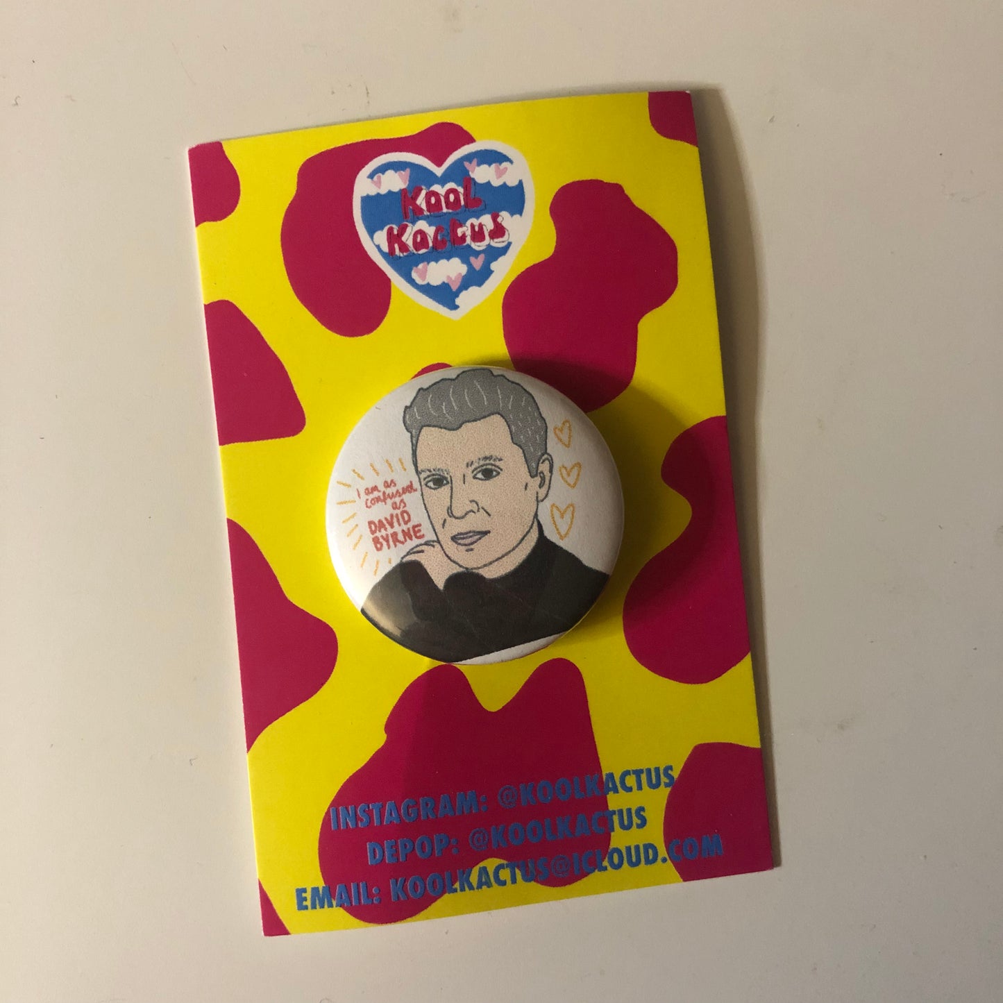 David Byrne Badge