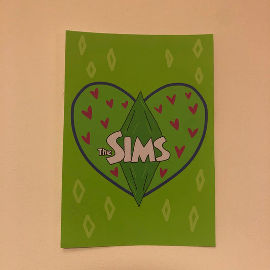 The Sims A5 Print