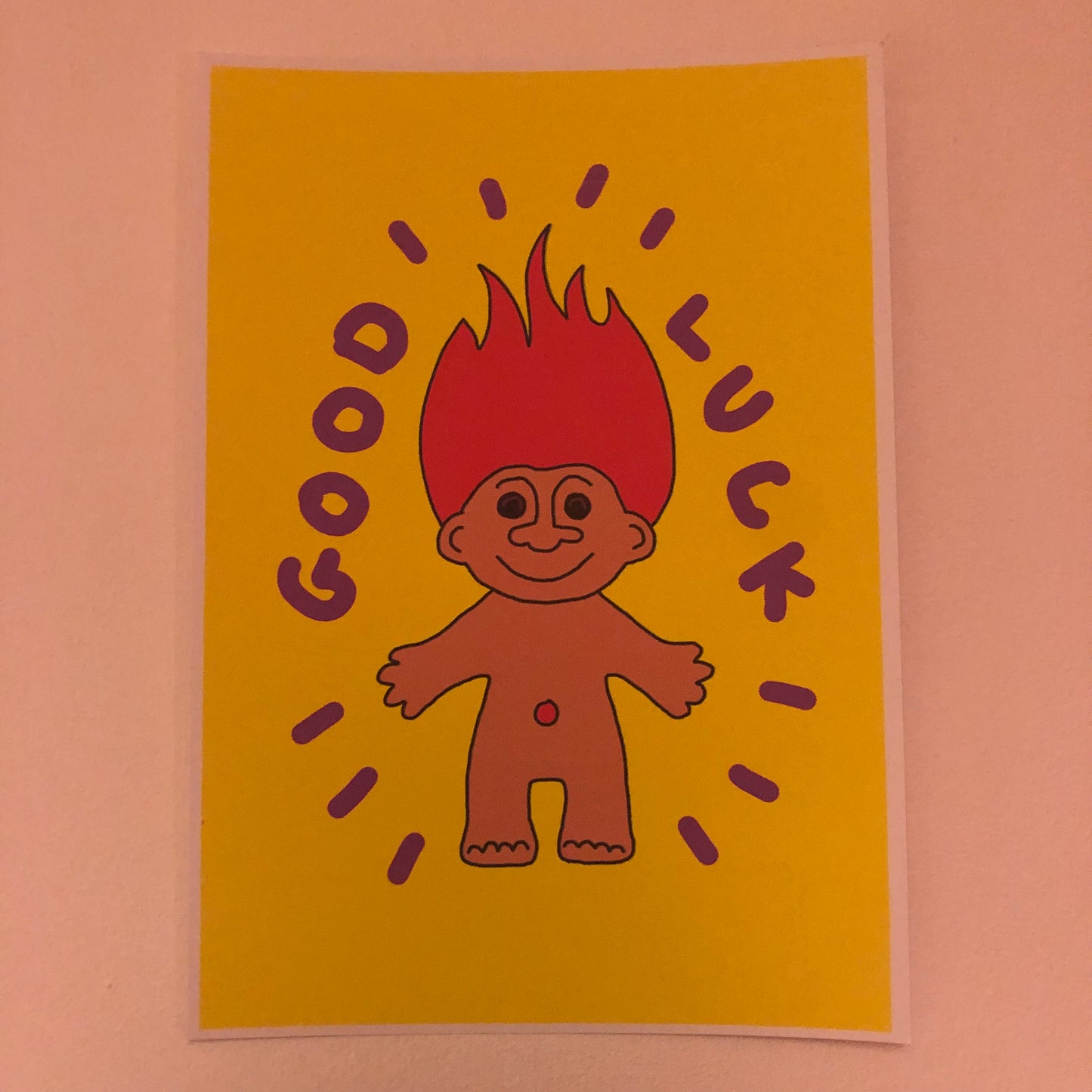 Good Luck Trolls A5 Print