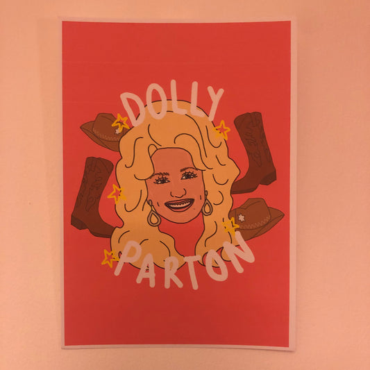 Dolly Parton A5 Print