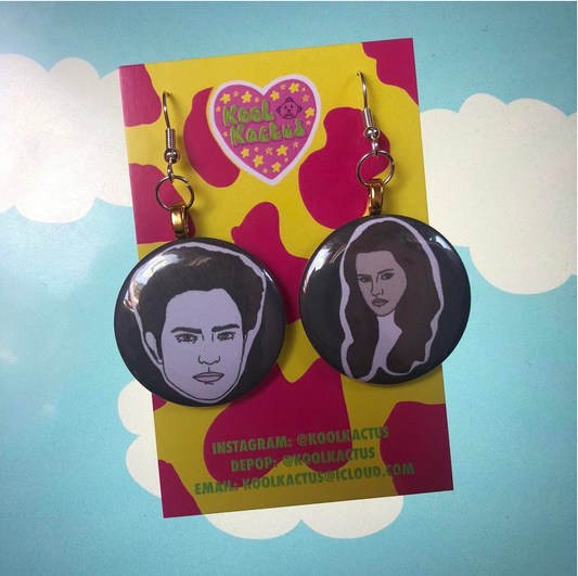 Team Edward Earrings