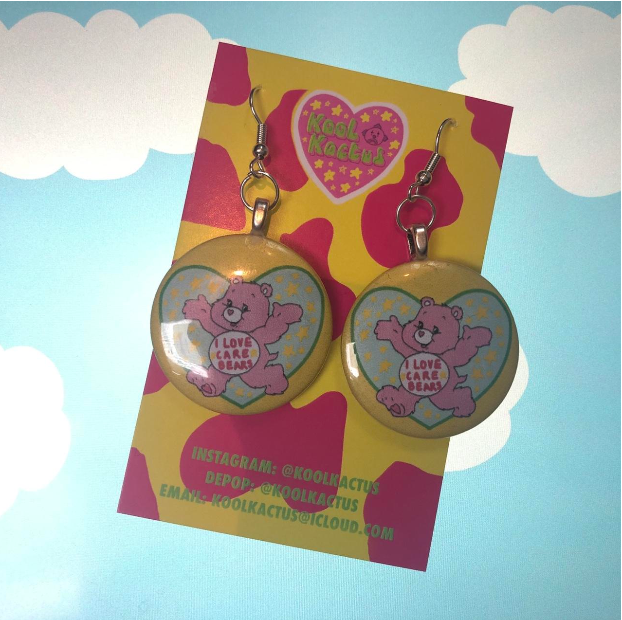 I Love Care Bears Badge